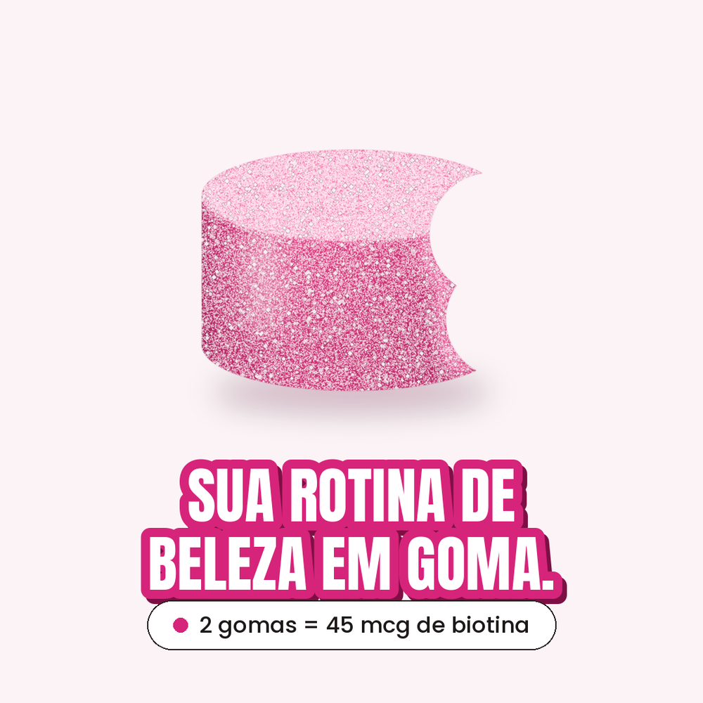 BioGummy - 2 gomas = 45 mcg de biotina