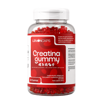 Pote de Creatina Gummy Lemon Caps, 60 gomas sabor frutas vermelhas