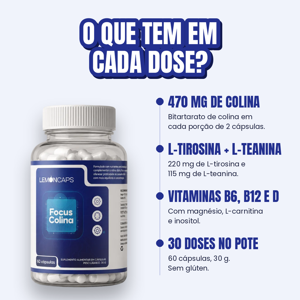 Focus Colina - o que tem em cada dose