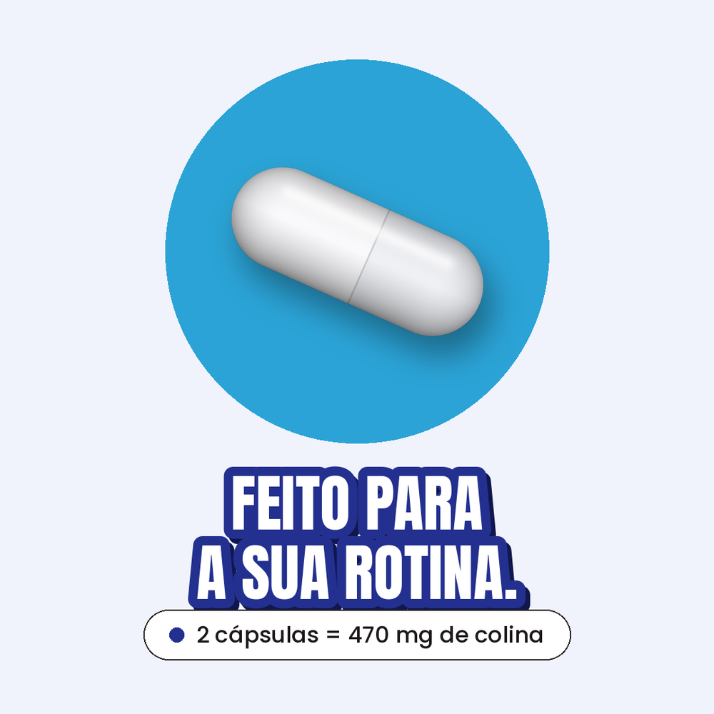 Focus Colina - 2 cápsulas = 470 mg de colina