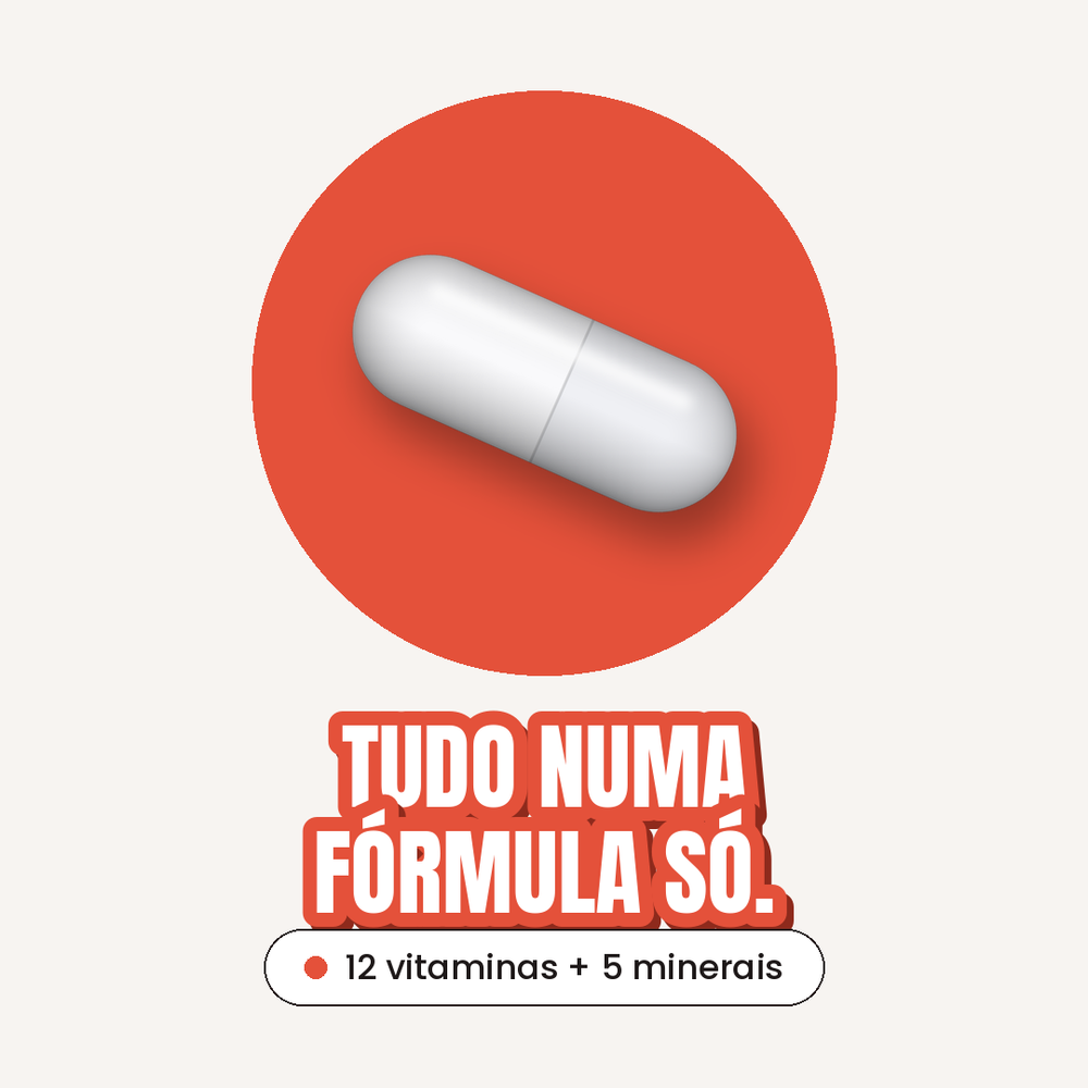 Multivitamínico - 12 vitaminas + 5 minerais