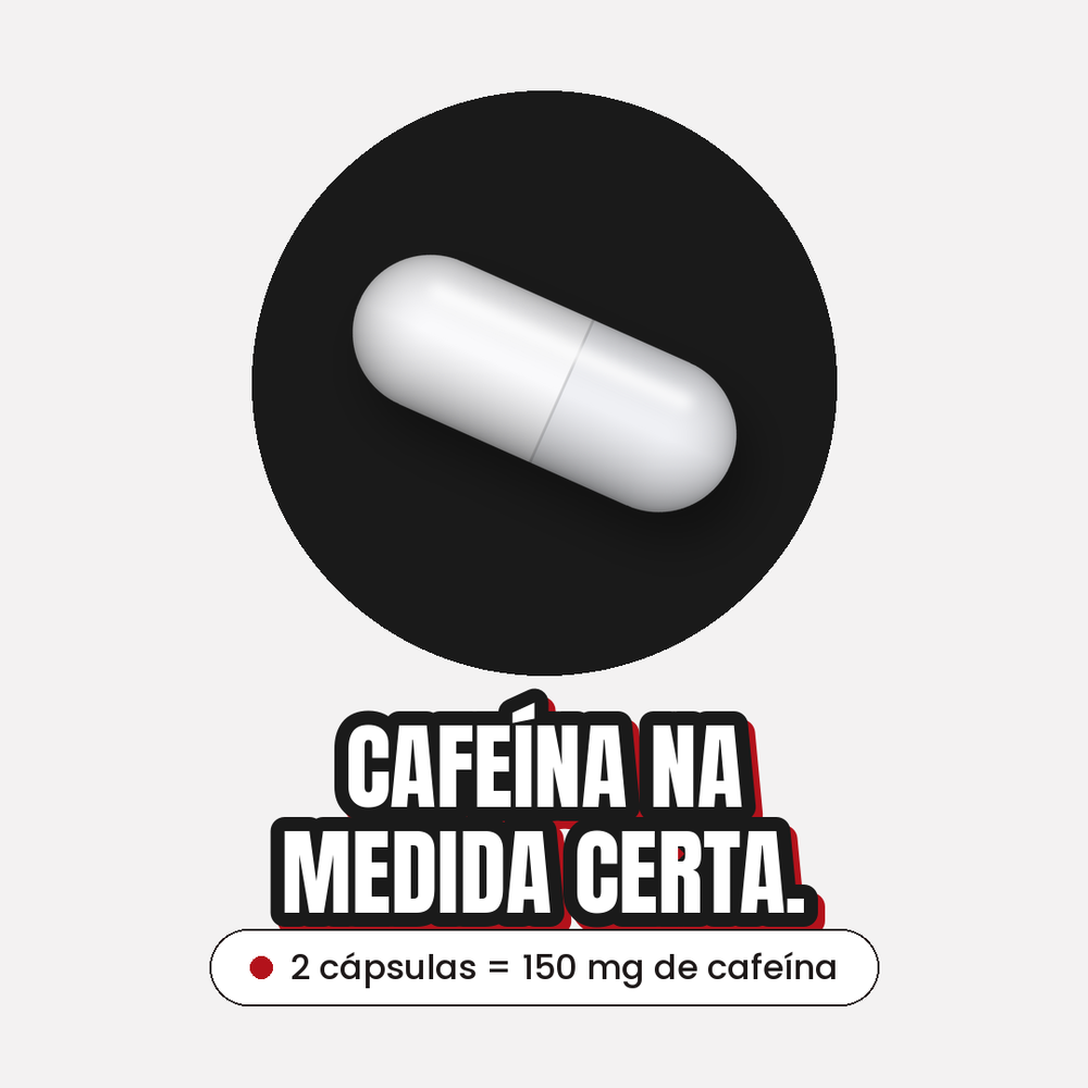 Pró Energy - 2 cápsulas = 150 mg de cafeína