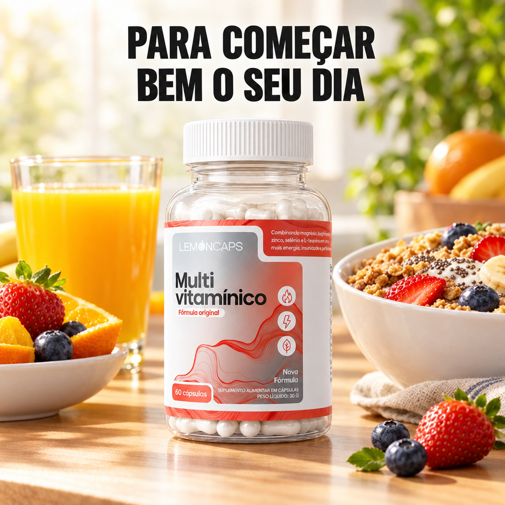 Multivitamínico Lemon Caps - cena de uso
