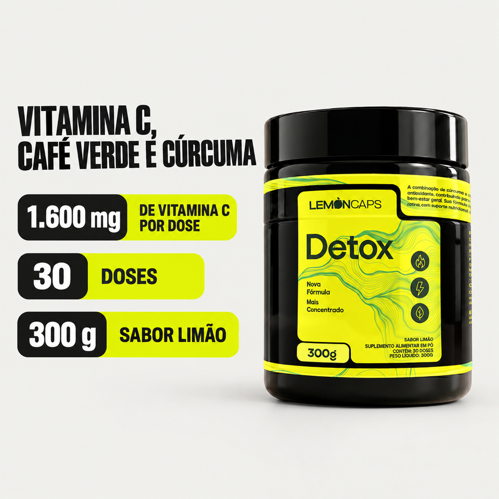 Detox Lemon Caps - destaques do produto