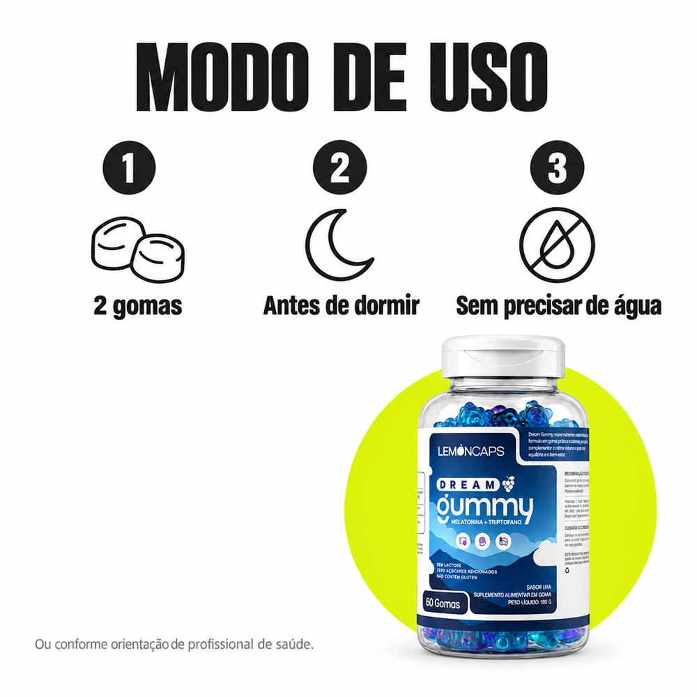 Dream Gummy Lemon Caps - modo de uso