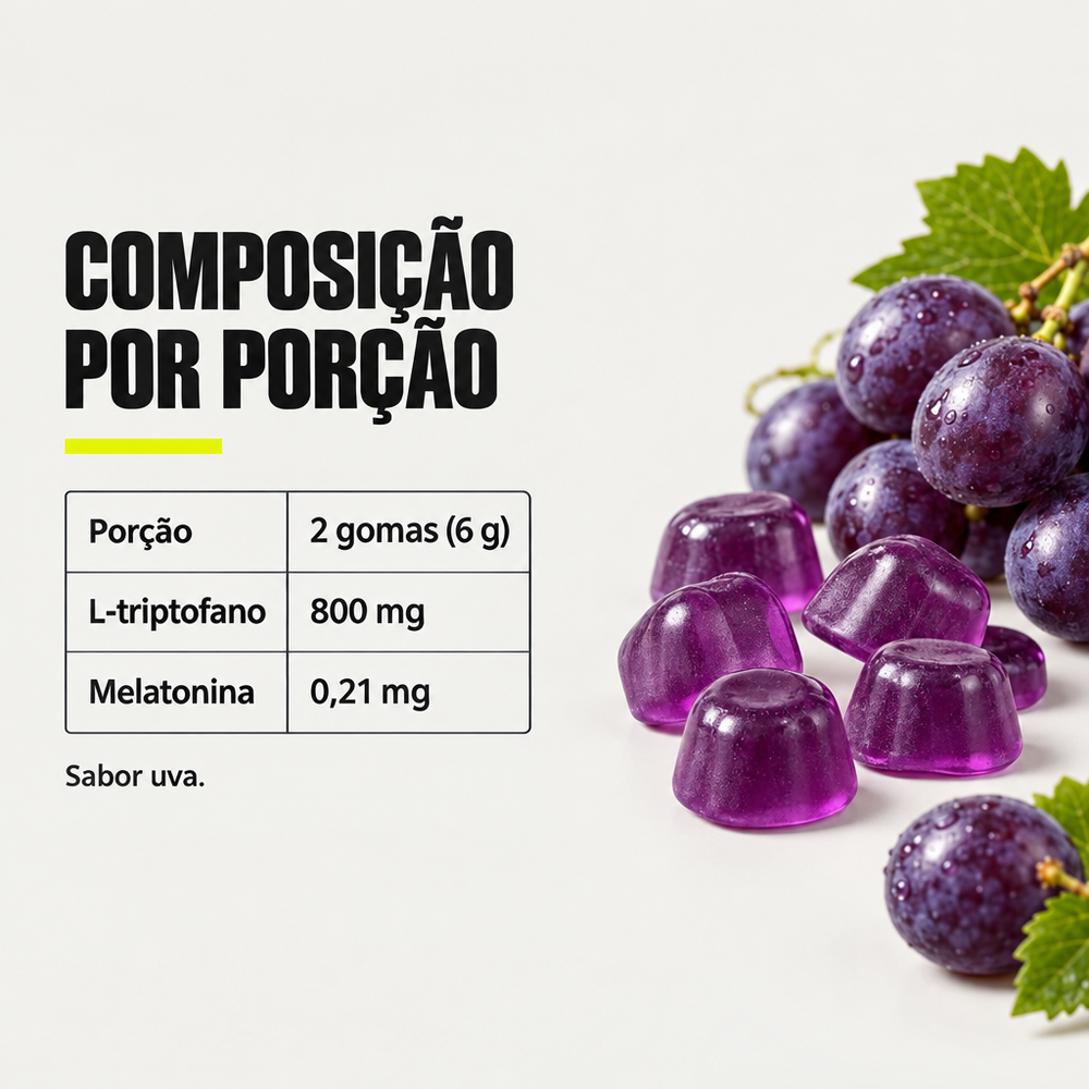Dream Gummy Lemon Caps - composição por porção