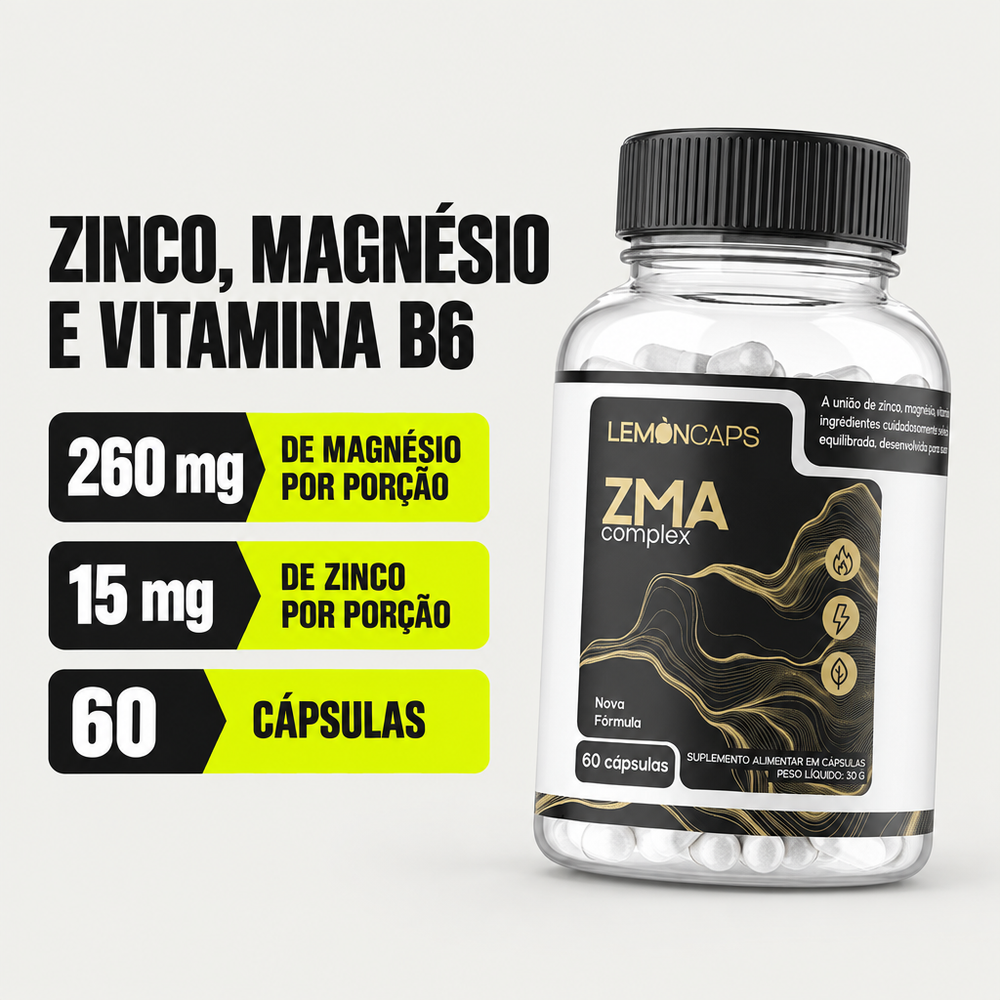 ZMA Complex Lemon Caps - destaques do produto