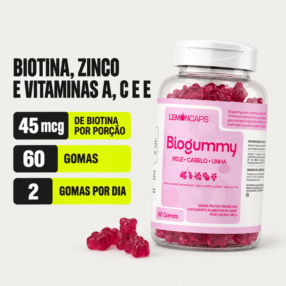BioGummy Lemon Caps - destaques do produto