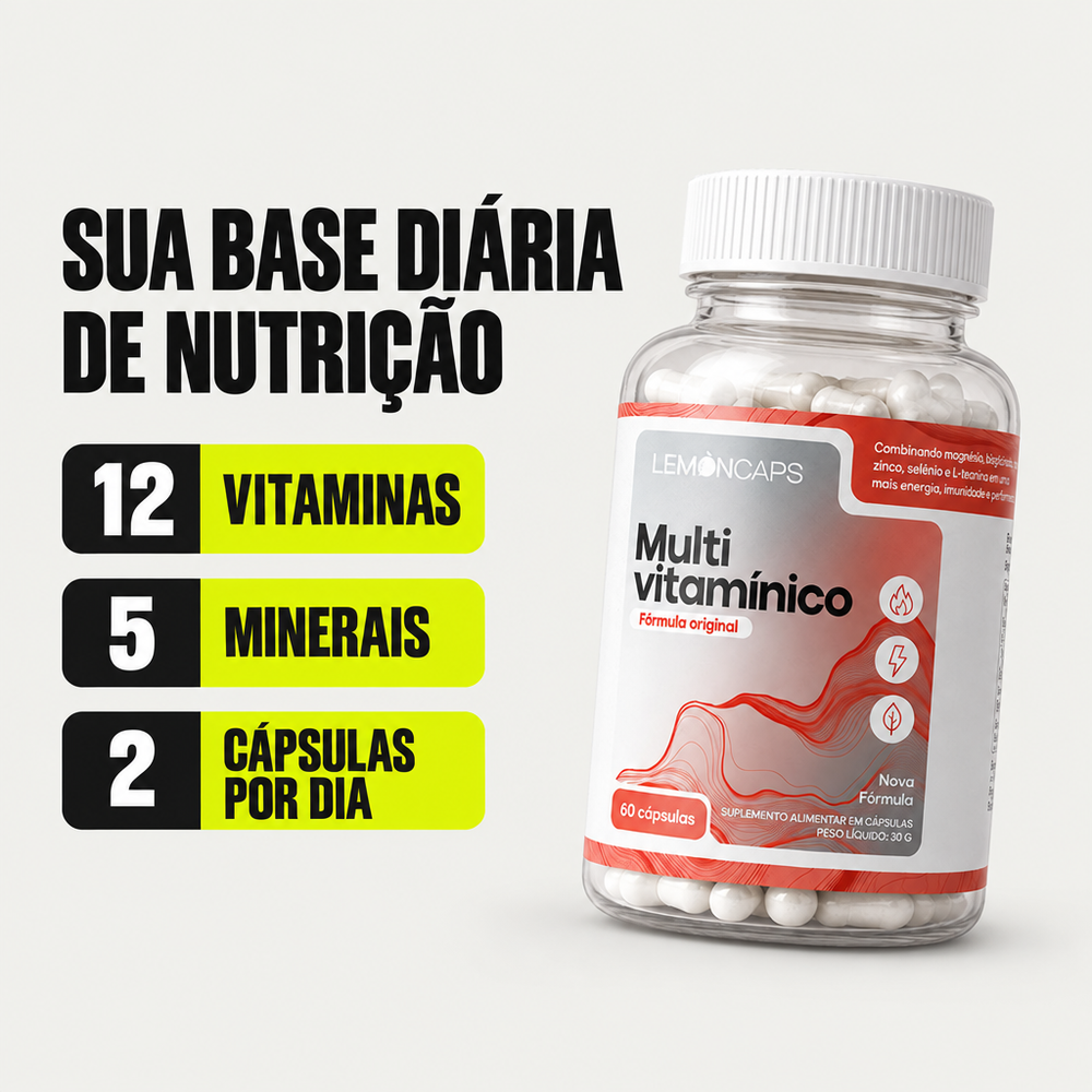 Multivitamínico Lemon Caps - destaques do produto
