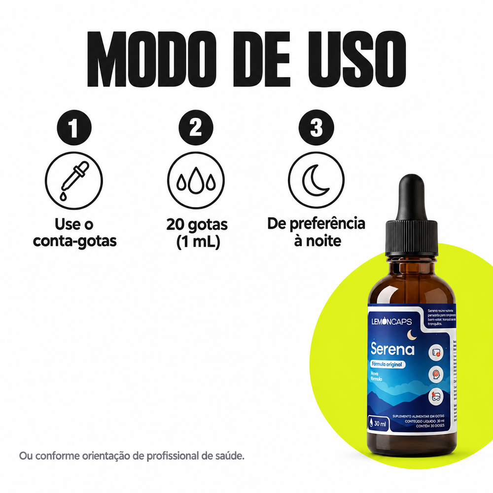 Serena Lemon Caps - modo de uso