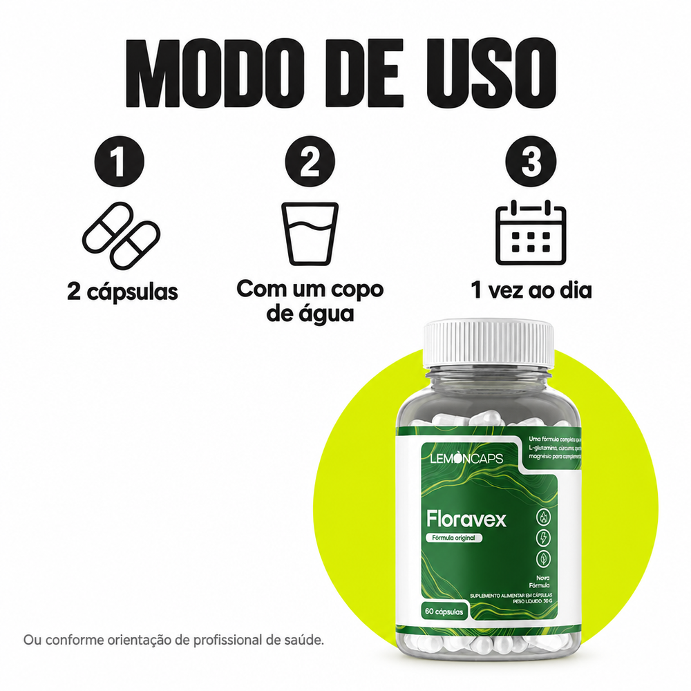 Floravex Lemon Caps - modo de uso